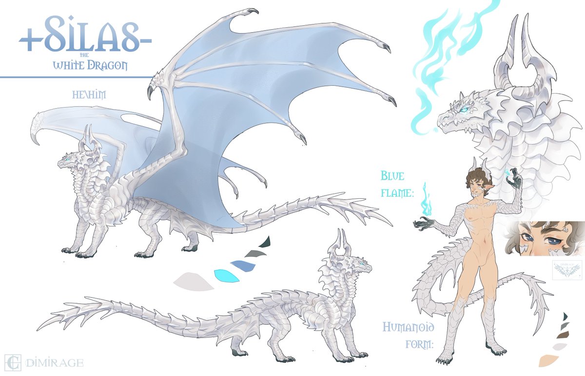 Ref sheet comm done for Loki Burkett yeyy.

#dragon #fantasyart
