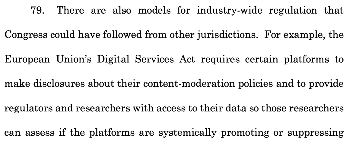 Alternative include Digital Services Act-type disclosure obligations. 21/