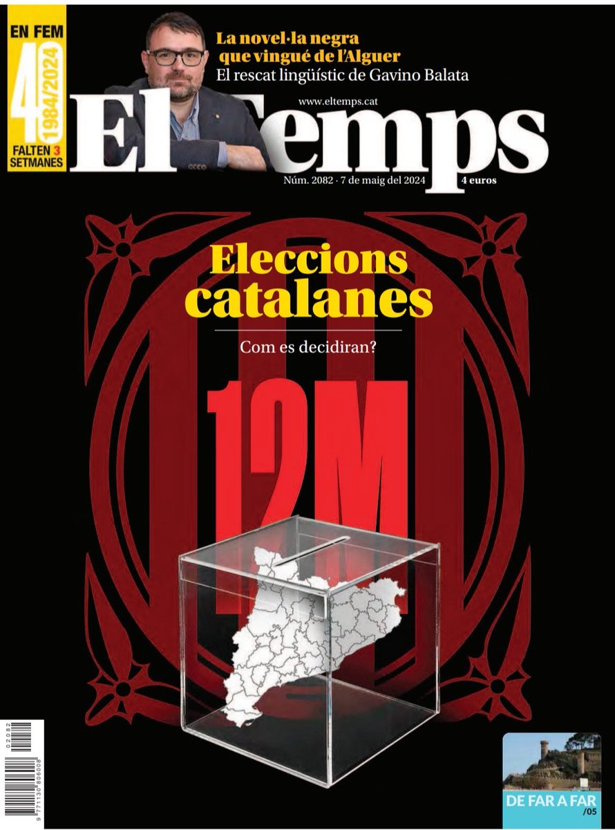 Qui cosa hi faç jo a la coberta d' @ElTemps_cat ? 
Comprau'l i llegiu'l!
Hi ha quatre pàgines d'explicacions a dintre.
I després, si vos he convencit, comprau, feu-vos regalar o preniu a préstec #SoldatsAbandonats @PagesEditors