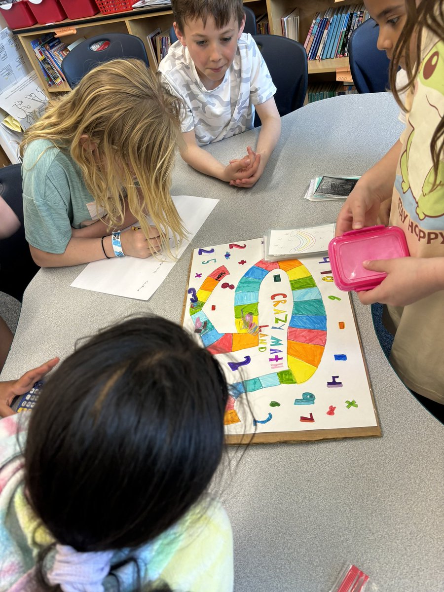 Authentic learning: Ss were tasked with creating math games for our math rotations. Ss worked collaboratively in small groups brainstorming ideas, designing, writing directions, and making group presentations. We  finally get to play! <a href="/Jen1Curry/">Jennifer Curry</a> <a href="/kristymc24/">𝒦𝓇𝒾𝓈𝓉𝓎 𝑀𝒸𝐹𝒶𝓇𝓁𝒶𝓃𝑒</a> <a href="/MOSandshore/">Mount Olive Sandshore School</a>