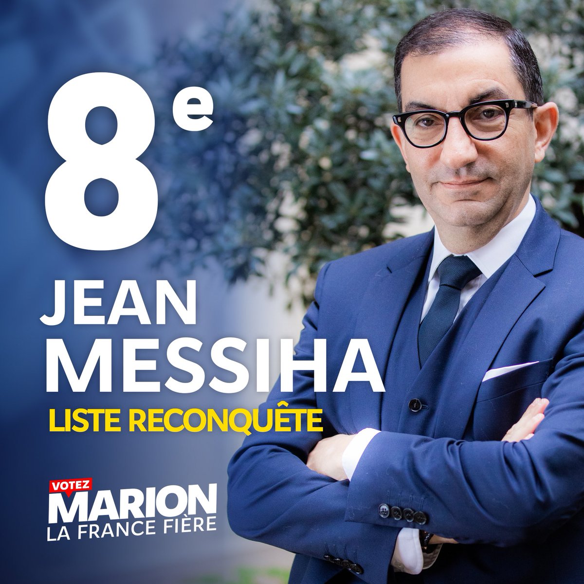 8. @JeanMessiha est président-fondateur de l’institut @Vivre_Francais, ancien haut-fonctionnaire. Il a 53 ans et s’est engagé politiquement dans l’Aisne.