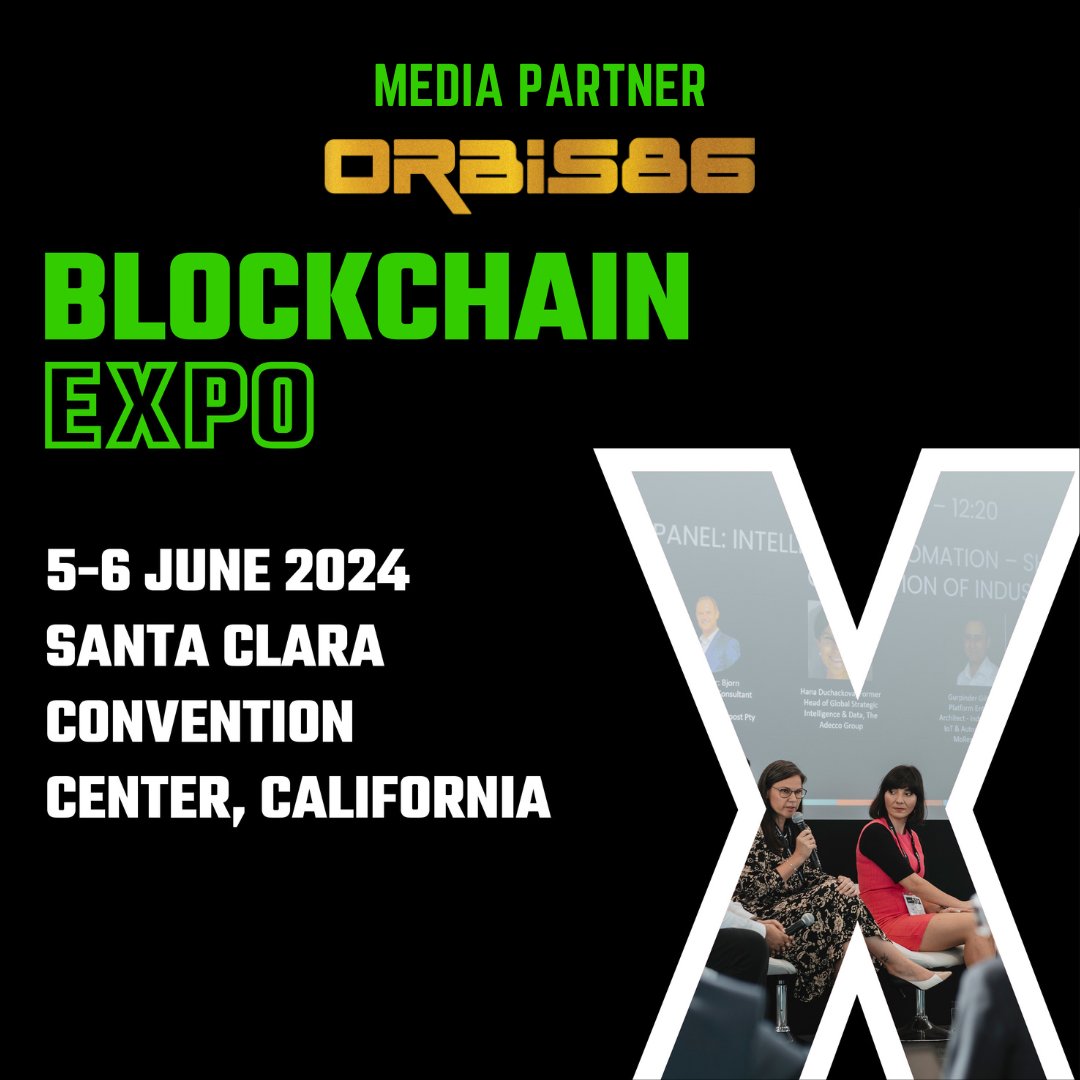 🎉We're thrilled that Orbis86 is joining @Blockchain_Expo 2024 as an official media partner! 🗓️Dates: June 5-6, 2024 ✨This premier event is your chance to dive deep into the latest advancements in #blockchain, crypto, #NFTs, #Web3, & more! 👉REGISTER NOW:…
