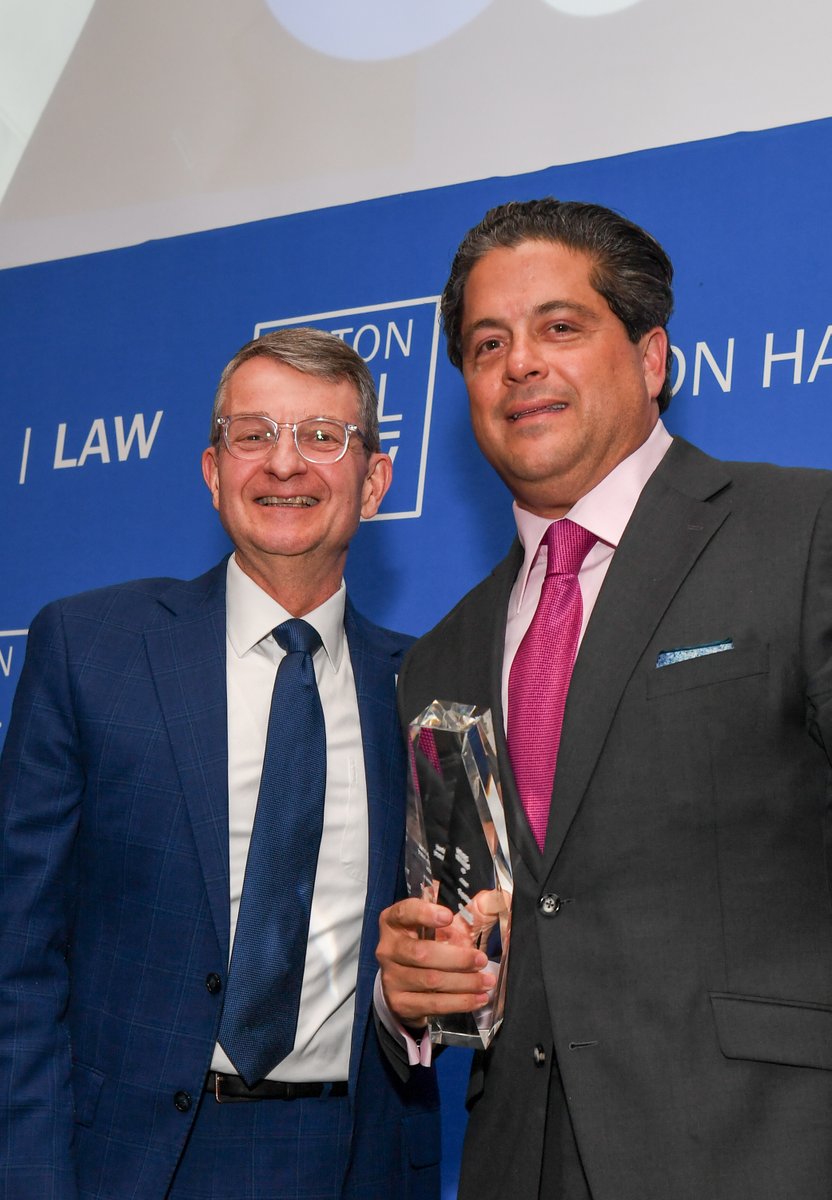 Congratulations to our President and CEO Mark E. Manigan, who was honored by @SetonHallLaw with its coveted 'Distinguished Graduate Award' at the school's Annual Alumni Gala held over the weekend! “Mark is a renowned New Jersey leader in health care and has made Seton Hall Law…