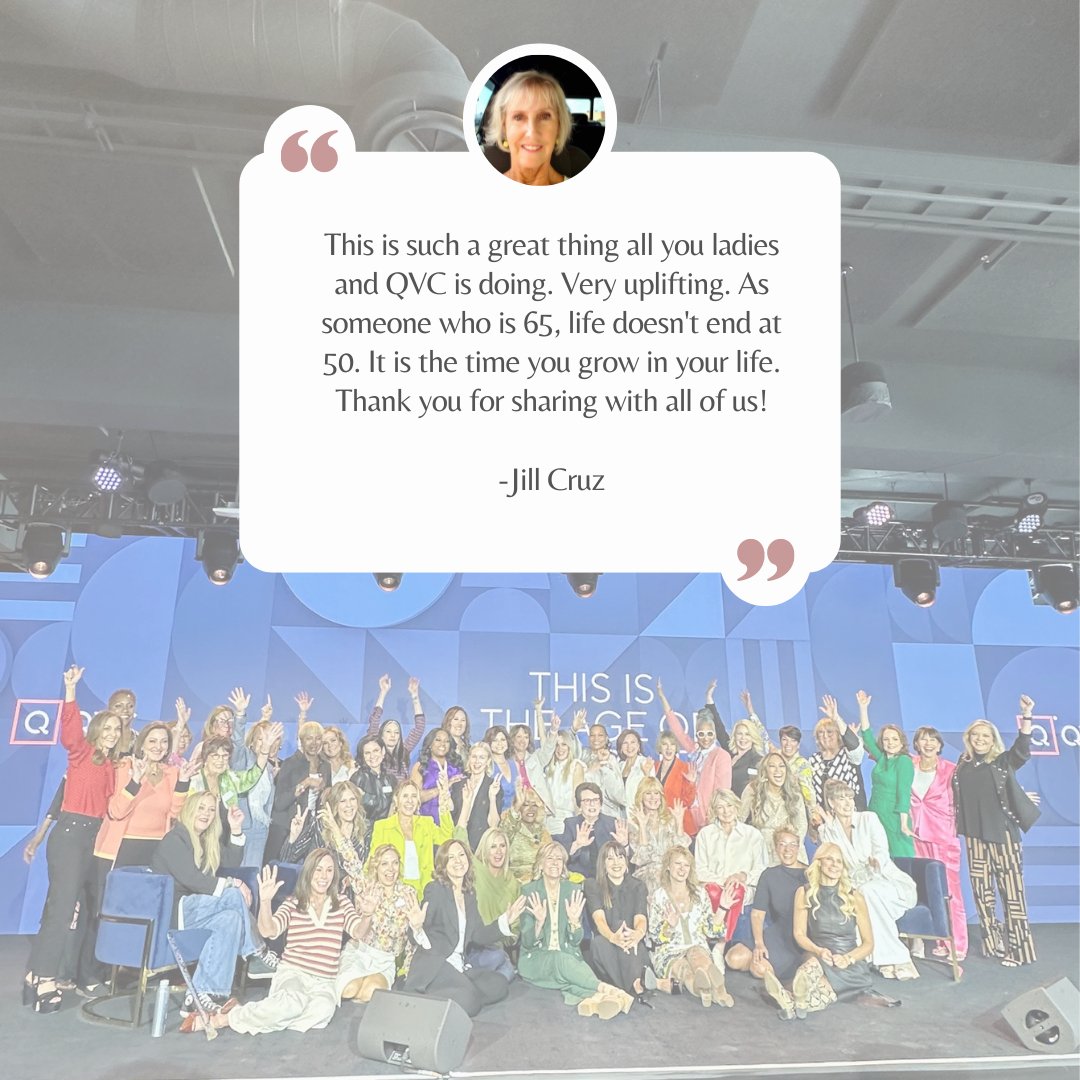 YESSSS JILL! You are so right, it IS our time to GROW!!  I'm so glad you are enjoying #AOP with @QVC! We're just getting started!!  qvc.com/content/featur… #ProudlyQ50 #Over50andFabulous #LoveQVC #temptationstuesday