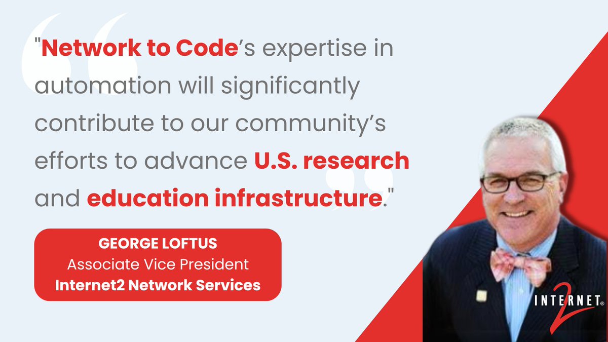 We're thrilled to announce our latest collaboration with @Internet2, a leader in research & higher education technology! 🎓💻 Discover how we’re propelling the future of networking infrastructure for research and education together.👇 hubs.ly/Q02wp-1F0