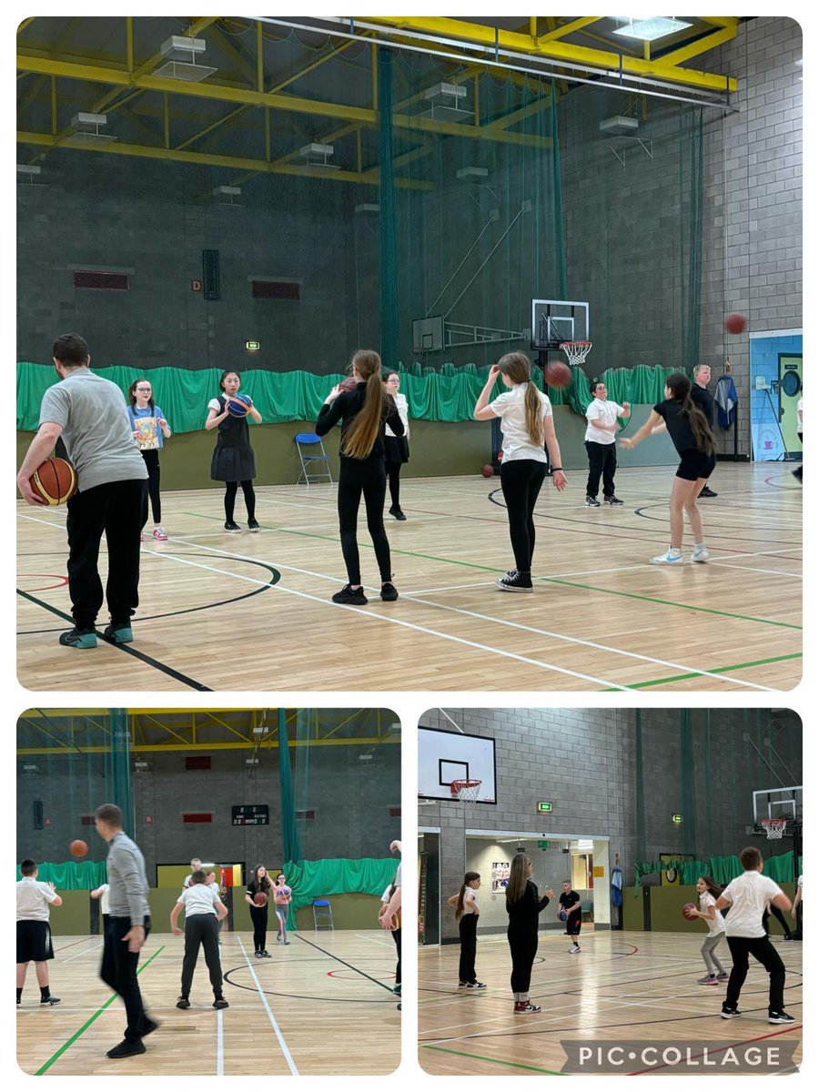 P7 had an excellent time on their first of eight visits to @GlasgowClub Easterhouse. This week they worked on improving their basketball skills! 🏀
