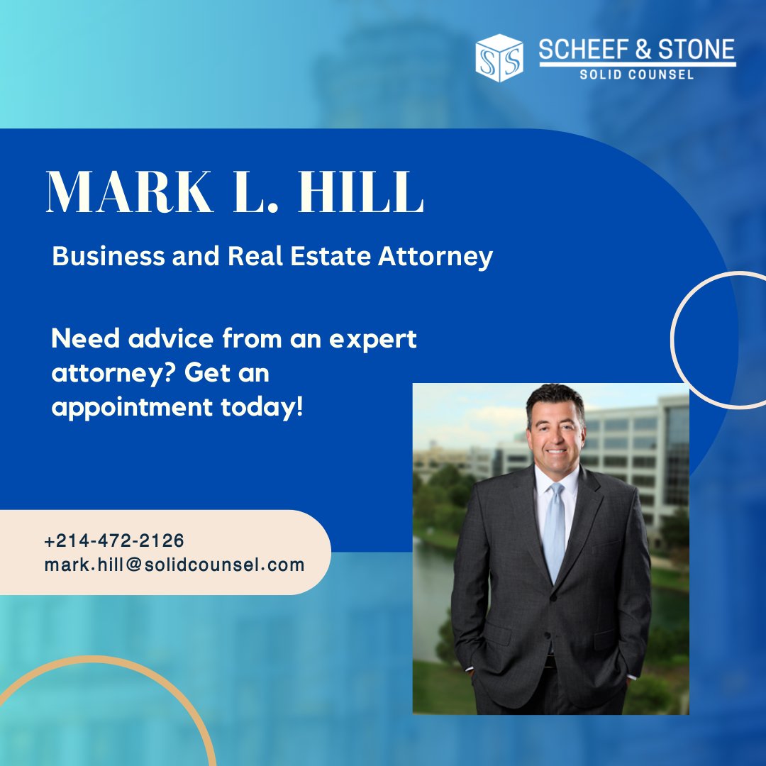 Mark Hill, a distinguished business and real estate attorney, combines legal acumen with a client-centric approach, offering unparalleled guidance in navigating intricate legal landscapes. Read more at solidcounsel.com/attorneys/mark… #NRIPage #MarkHillAttorney #LegalExpertise