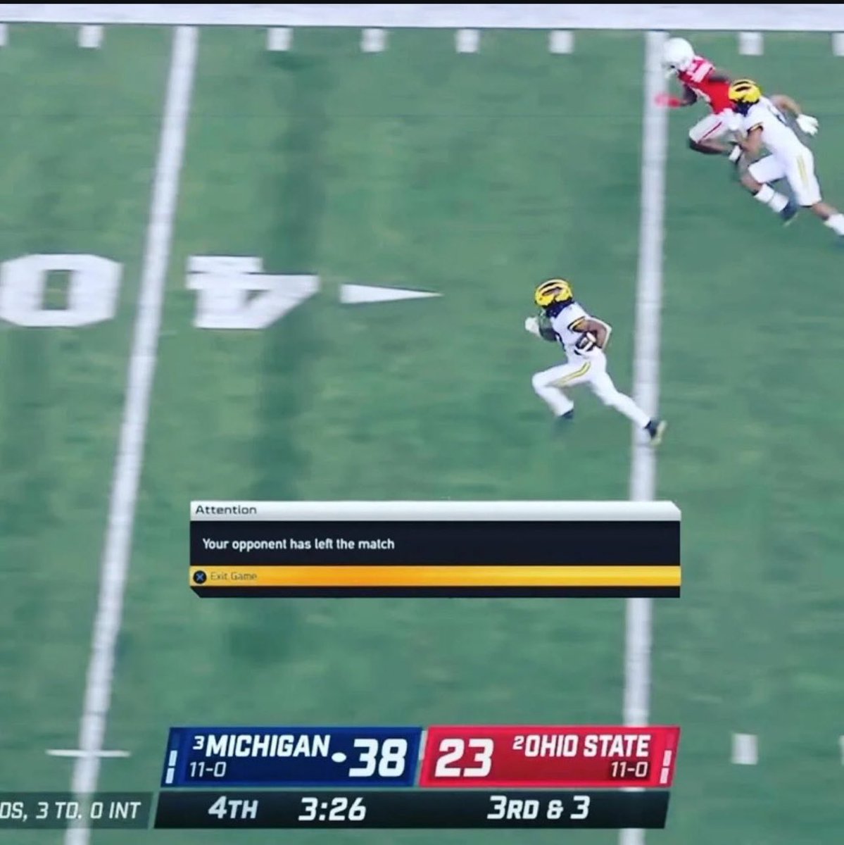 When You Play Against An Ohio State Fan In NCAA 25: