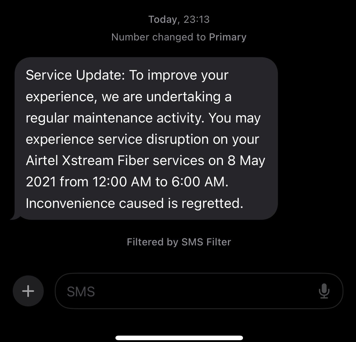 Look! @airtelindia has invented time travel! “8 May 2021”. I shall tell 2021 me to keep mobile data ready. Wow 🧟‍♀️