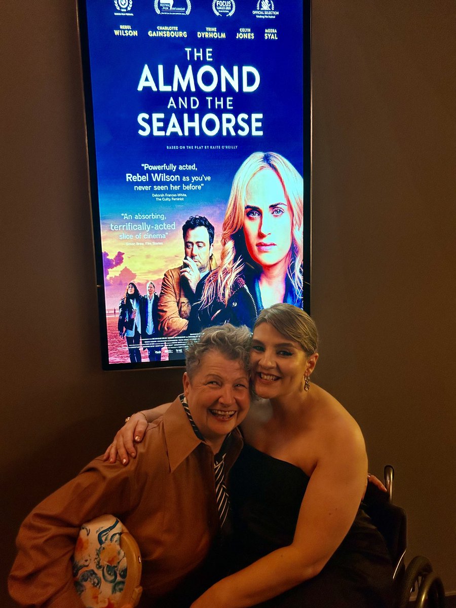 Me and the glorious ⁦@ruth_madeley⁩ at premiere of #TheAlmondAndTheSeahorse in Leicester Square - in selected cinemas from 10th May. ⁦@MadasBirdsFilms⁩ ⁦@PicnikEnt⁩ ⁦@FfilmCymruWales⁩ ⁦@CreativeWales⁩