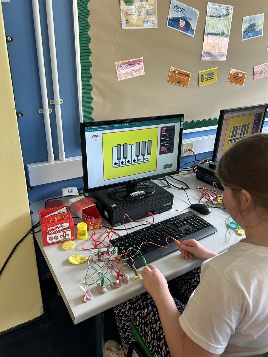 @EAS_Digital @makeymakey we’ve been exploring some of our new devices recently! 😊 I think their favourite so far has been turning their friends into game controllers 😆 #exploring #makeymakey #tinkering #digitalskills