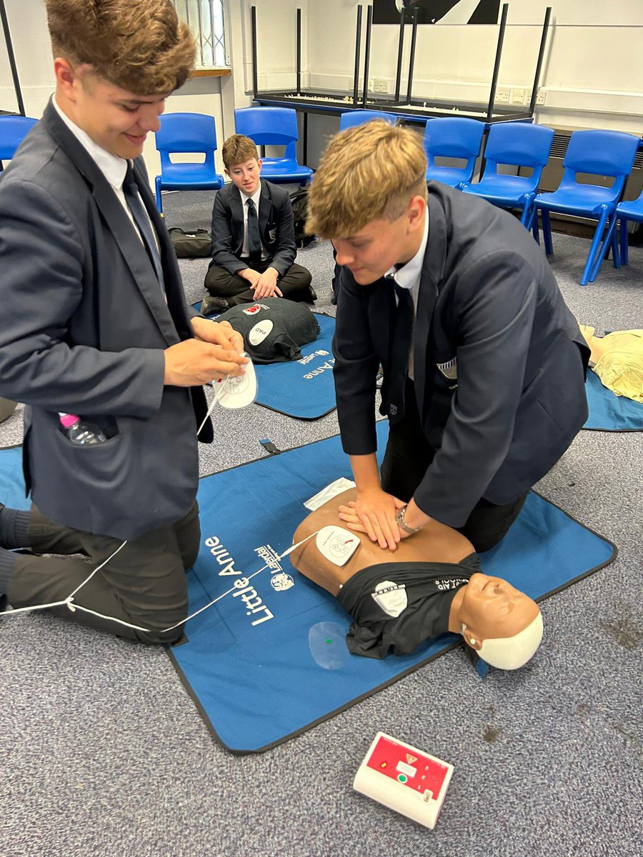 This week @firstaidschools are at CHS working with years 7 to 10, covering a range of practical topics such as CPR, choking and anaphylaxis. 
#firstaidskills #personaldevelopment #lifeskills