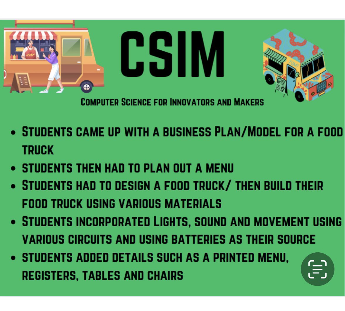 Ss in @jenladd #ComputerScience classes made the coolest food trucks using a business plan, recycled materials and their creativity and imagination! They are currently on display in the iCenter 🤩 #CSIM #Innovation @aquinn123 @Long_WBStronger #onlywb @wbloomfieldschl