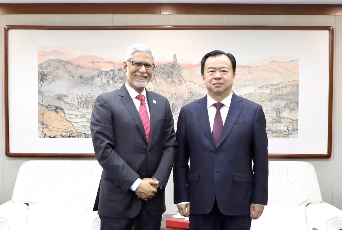 Glad to be back in Beijing. Today, I met with @cidcaofficial Vice Chairman Zhao Fengtao to discuss our growing partnership. We value our collaboration with the Chinese government & Red Cross Society of China in alleviating humanitarian needs and strengthening resilience in the…