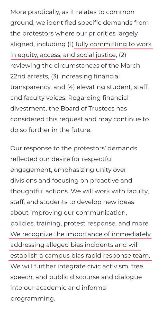 Emerson College posted bail for its arrested students, asked that charges not be pressed, committed to not disciplining them, and offered summer housing until their legal issues are resolved. Now President Jay Bernhardt is apologizing and setting up a bias response team.