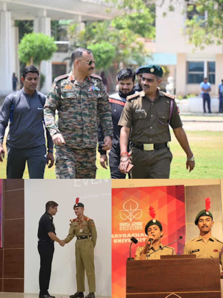 1gctrncc's tweet photo. Navrachna College under 1GCTR Vadodara, celebrated "Spirit of NCC" on 4-5 May by hosting #NCCCadetCarnival where all Colleges participated to promote integration, competitiveness, &amp; self-development through sports, debates &amp; cultural events.
@PMOIndia
@HQ_DG_NCC
@NCC_Dte_Gujarat https://t.co/bZ4ivuzhRx