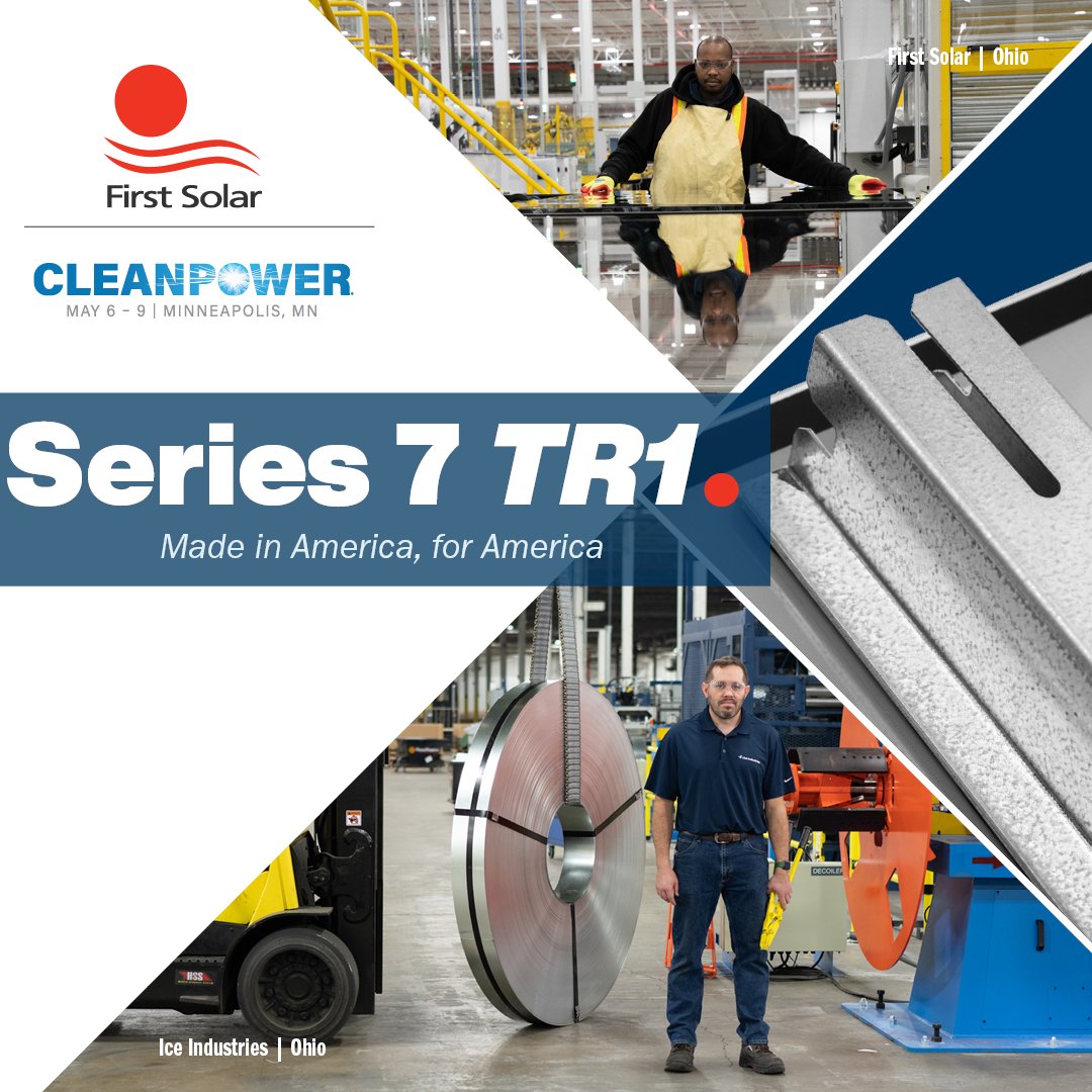 First Solar’s strategic pivot to a domestic supply chain began in 2019. Today, #Series7 TR1 modules are manufactured with 100% US-made components identified in the current Inflation Reduction Act (IRA) domestic content guidance issued by the US Department of Treasury. In fact,