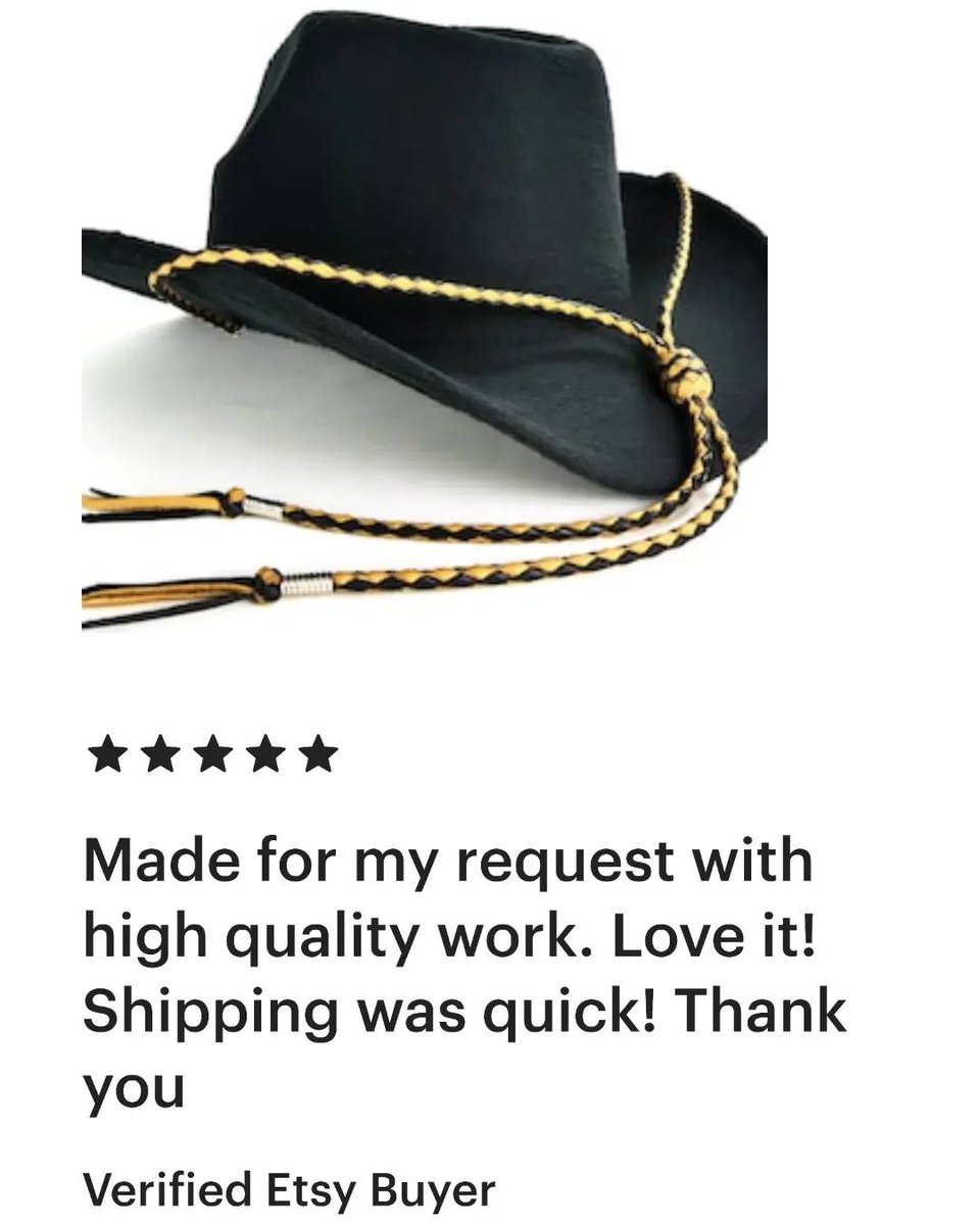leatherbypeter.etsy.com/listing/169204… Introducing our stylish beige and black braided stampede string, designed to add flair and functionality to your cowboy hat ensemble. Visit us! :)