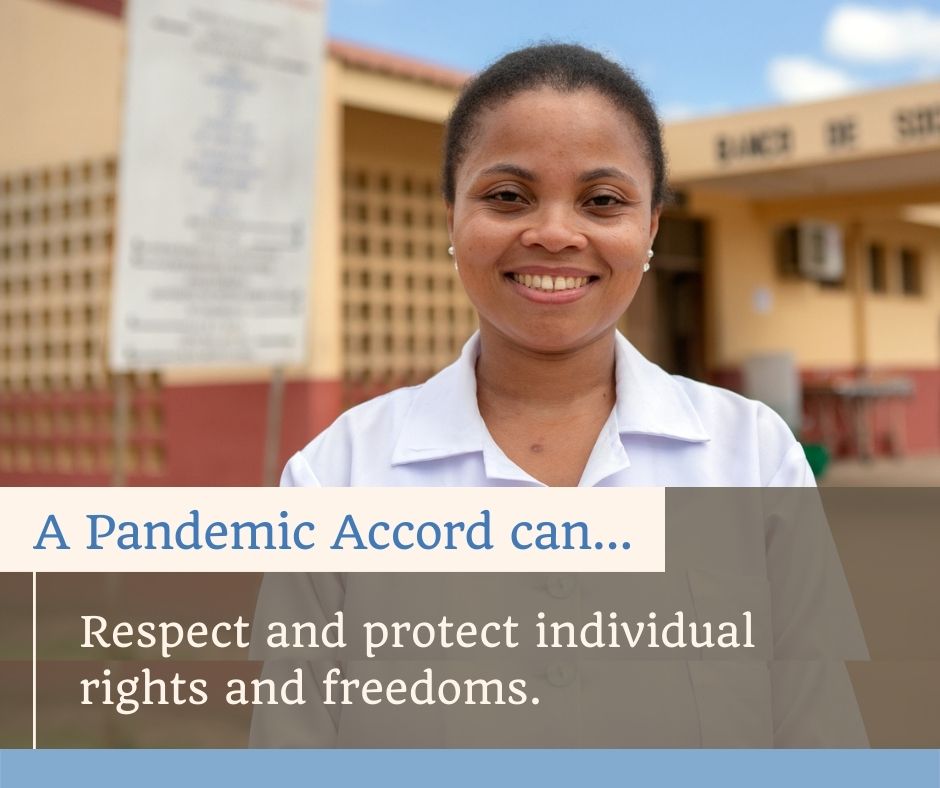 A #PandemicAccord will:

➡️ Strengthen collaboration among countries & help us prepare better for future pandemics.
➡️ Be negotiated by countries, based on the principles of solidarity, equity & respect for human rights.

Let’s support our leaders to get the #PandemicAccord done!