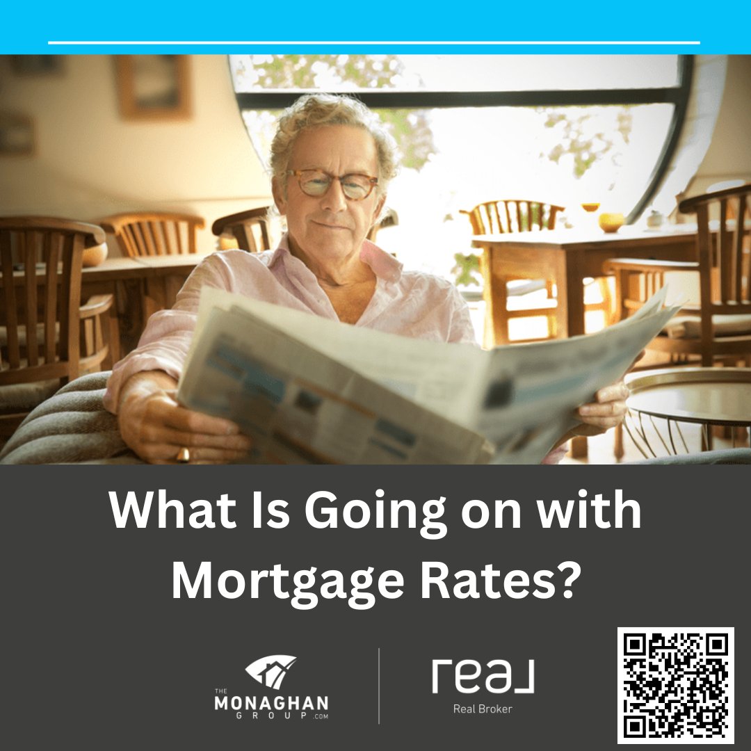 Curious about mortgage rates? They might stay up due to inflation and Fed decisions. Questions? Let's chat! 💬 READ FULL ARTICLE: bit.ly/WhatIsGoingonw… #TheMonaghanGroup #arizonahomes #arizonarealestate #RealBroker #mortgagerates #economy #stayinformed