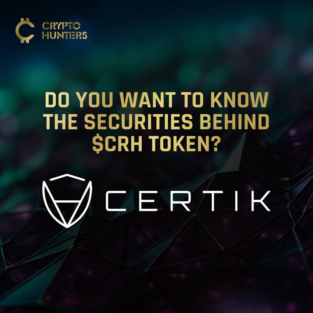 Want to learn about the security measures behind $CRH TOKEN?

$CRH has undergone a rigorous @CertiK audit, ensuring a high level of security for the project's code.

CertiK is the seal of approval for project security.

#crypto #web3 #jointhehunt