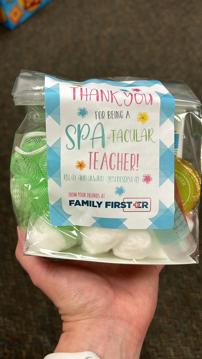 Thank you @FamilyFirst_ER for always spoiling our teachers!!! 👩‍🏫😊
