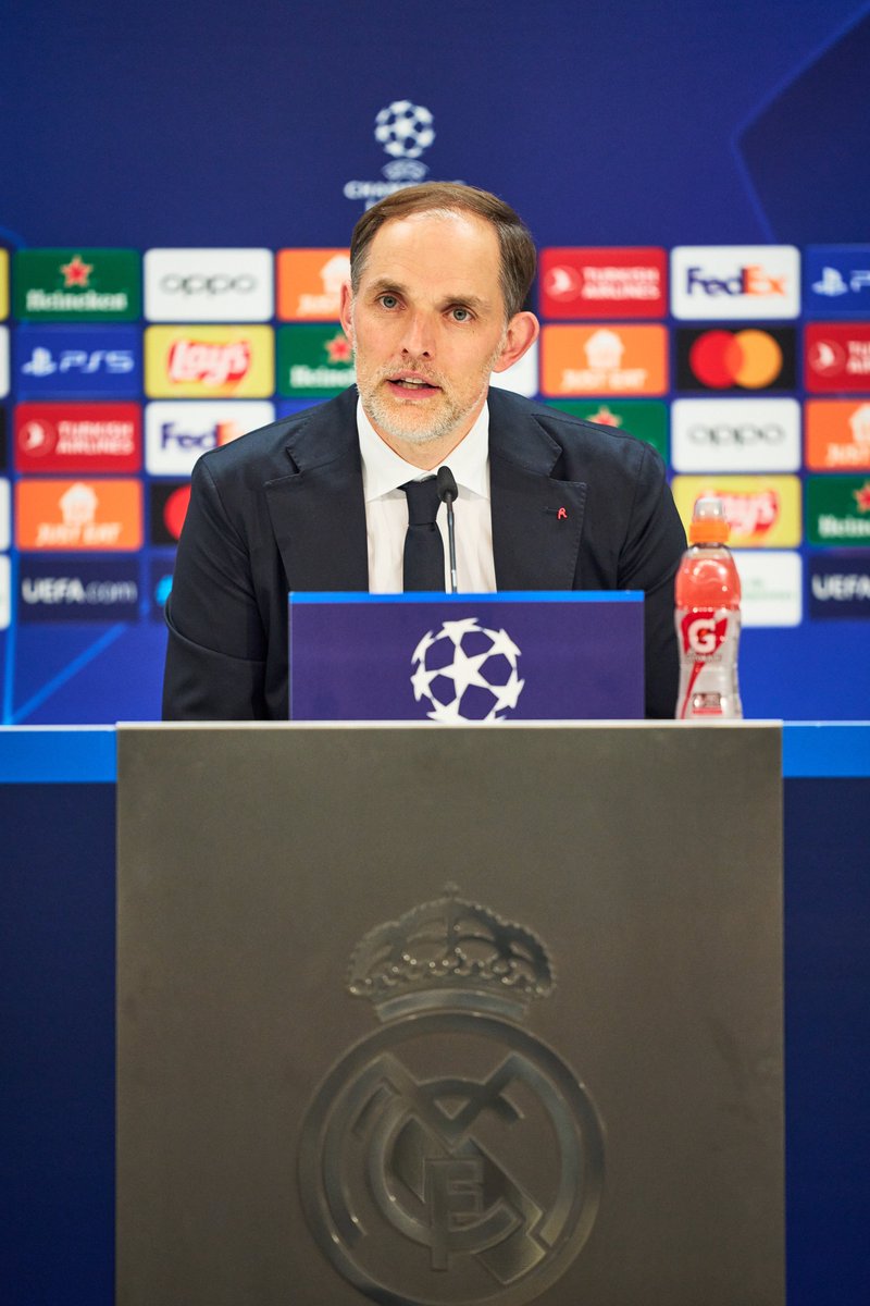 🎙️ Thomas Tuchel: 'It's one of the most difficult stadiums to come to and win, but it's not impossible. We had a really good first leg, but unfortunately, we weren't able to get our noses in front.' #UCL #RMAFCB