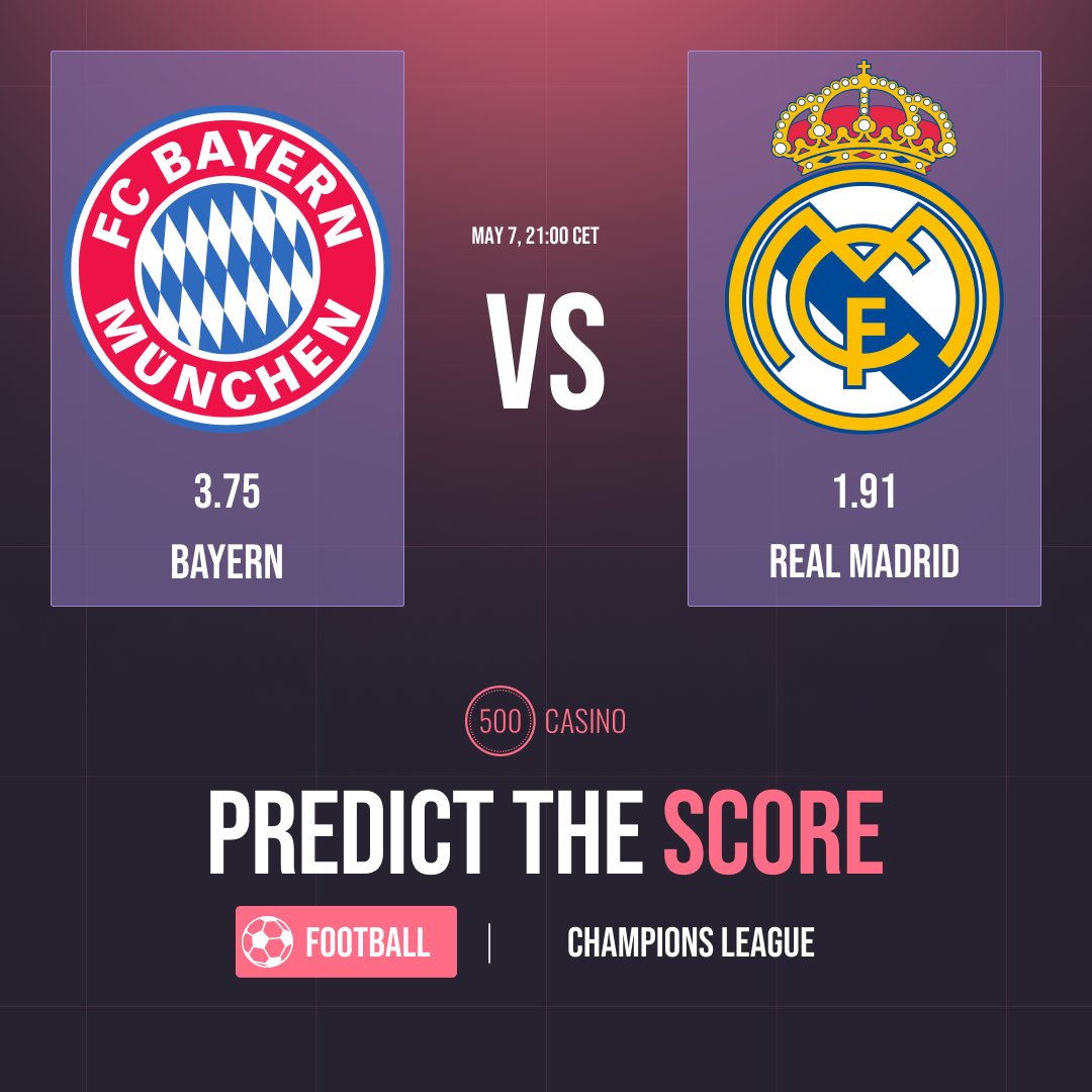 500Casino's tweet photo. A random person who predicts the final score wins a Freebet! 

RT &amp; Predict! https://t.co/2F95FNS2AH
