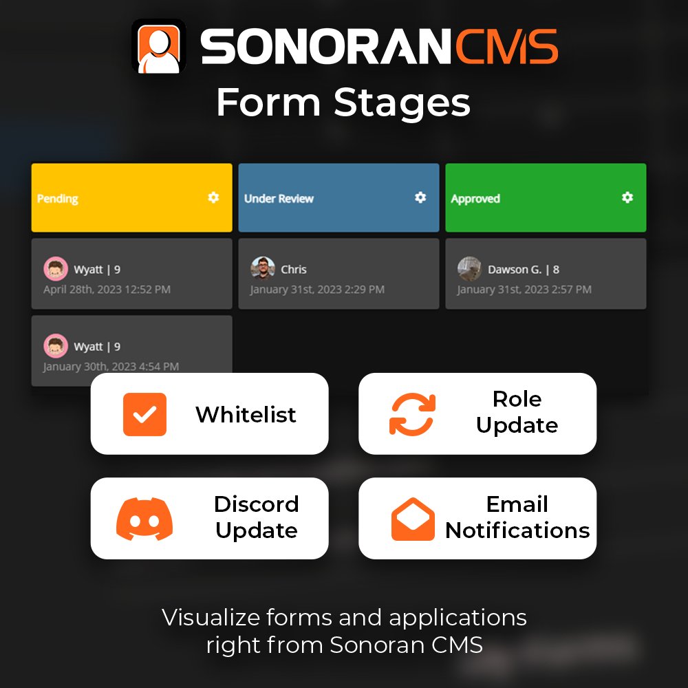 Visualize forms and applications right from Sonoran CMS, applicants receive immediate notifications with updates! #SonoranCMS #CMSForms