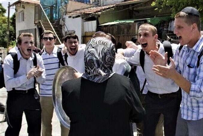 This is why an Israeli apartheid state can never represent Judaism and to say it does is virulent antisemitism. You want me to believe these jeering psychopaths mocking a Palestinian woman forcefully evicted from her home and ethnically cleansed from Jerusalem are representative…