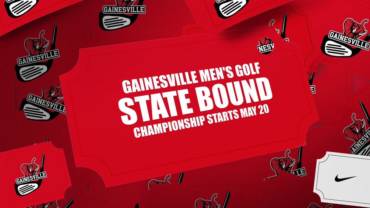 Congratulations to 🔴🐘men's⛳️ on earning a berth in the @OfficialGHSA championship today by winning sectionals. They'll host the competition at Chattahoochee Golf Course May 20 and 21 #GoBigRed #StomptheLinks