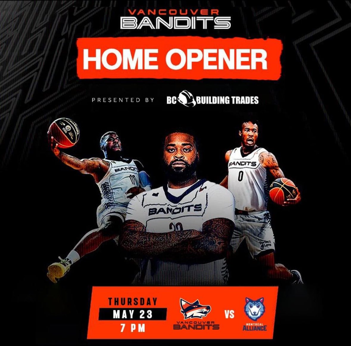HOOPS TICKETS FOR MEMBERS We are the proud presenting sponsor of the @vancitybandits May 23rd home opener at @LangleyEvents! We have 50 tickets to give away to our members. Email info@bcbuildingtrades.org with your name and union to claim.