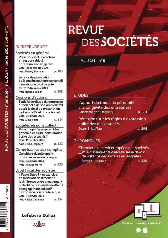 XavierCabannes's tweet photo. #autopromotion
Grand merci à la Revue des sociétés
@Dalloz de m’accueillir dans son numéro de ce mois de mai. https://t.co/XawBn44duV