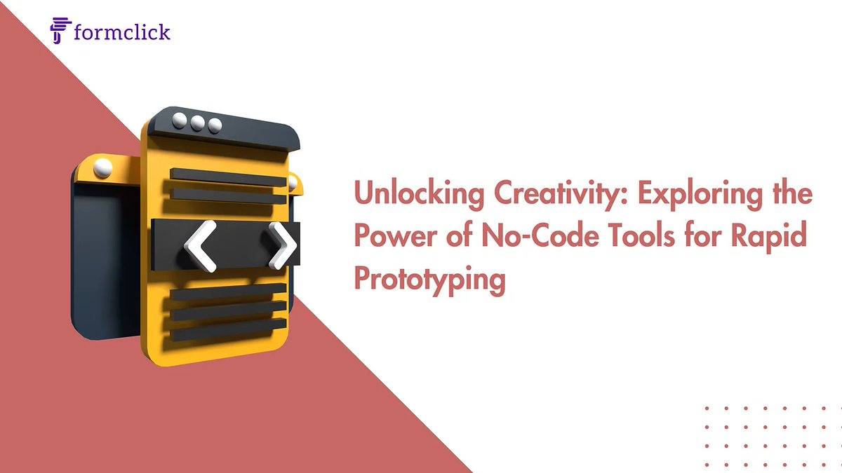 Analyze the transformative power of no-code tools for unlocking creativity and accelerating the process.

#formclick #formbuilder #nocode #nocodeformbuilder #blog 
Read the entire blog at blog.formclick.io/post/unlocking…