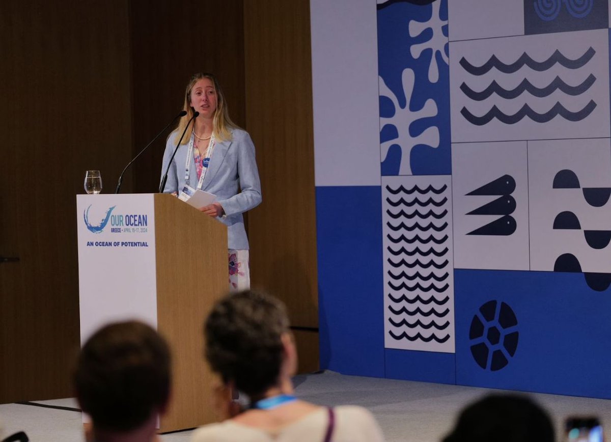 Youth leadership at the #BlueParks side event at this year’s @OurOceanGreece emphasized the importance of engaging young people worldwide to take  #OceanClimateAction. Elevating youth voices in the conservation movement will drive lasting change.