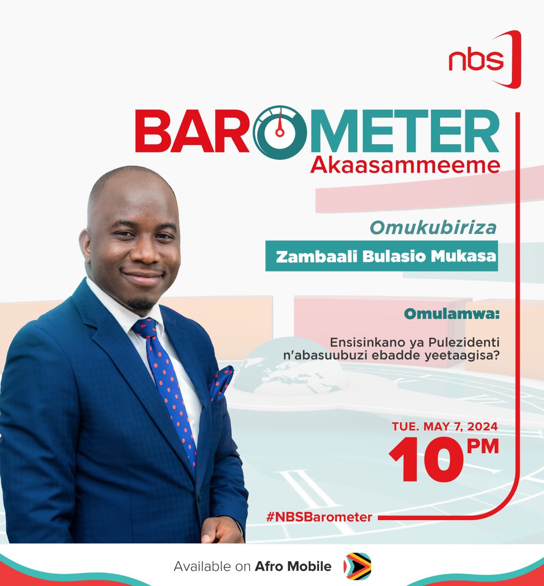 Was the Museveni-Traders meeting a necessary move?

Hon Betty Nambooze, @rwomchechen and @HonKyeyune will be on #NBSBarometer tonight to discuss this and more starting at 10 PM

Host: @ZambaaliBulasio 

Stream live on the @afromobileug App. 

#NBSUpdates