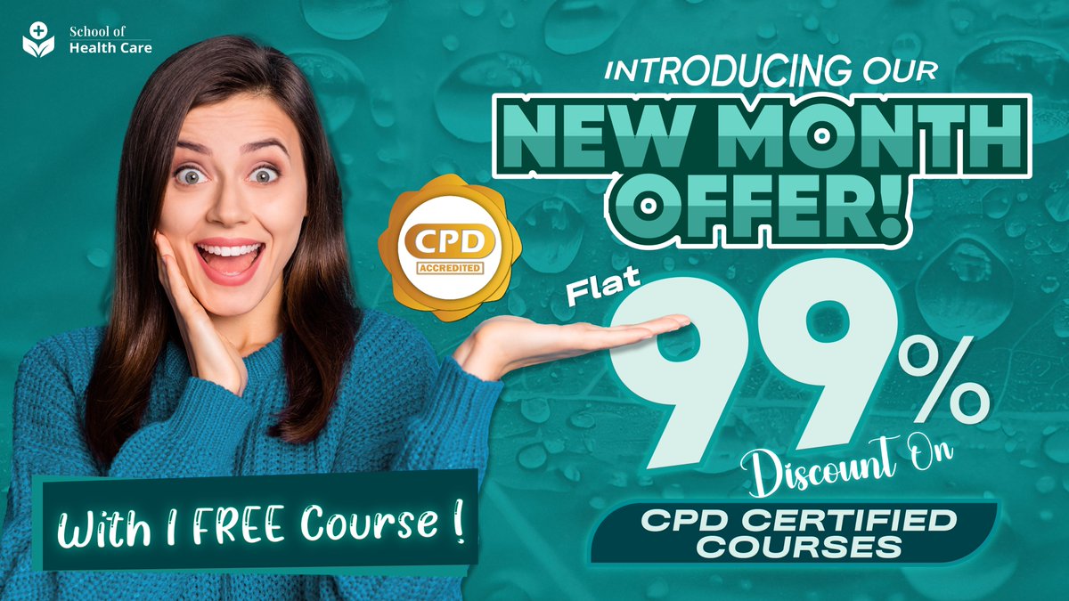 Are you ready to advance your career? 

Look no further. Here's your chance to take CPD-certified courses at an unbelievable 99% discount! 

But wait, there's more! Also, Get ANY additional course for FREE!

Coupon: EDUDEAL

#SchoolofHealthcare #offers #discoun #newoffer #savings