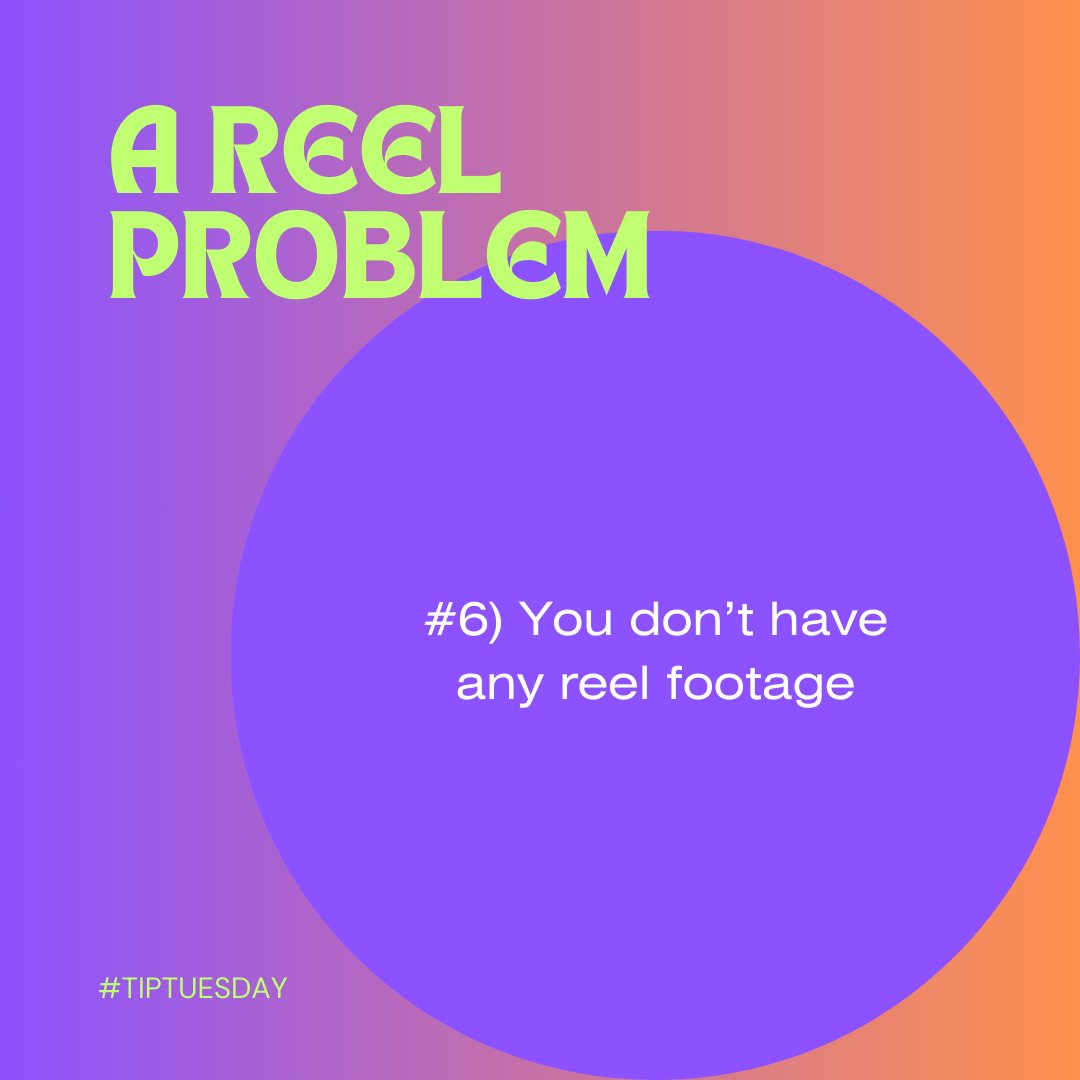 Your reel material is the “evidence” you need to showcase your acting ability. 

#tiptuesday #actortip #actingtips #learntoact #actorsofig #dreambig #reel #reelproblems #actorsreel #actor #workhard