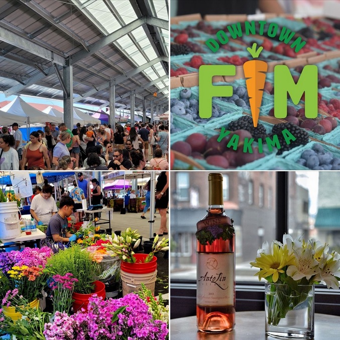 Downtown Yakima Farmers Market 🍇🍐🍊🍎🍋🍌🍉🍓🍅🥝🫐🍒🍈🍆🌶️🫑🥬🥬🥦🫛🧄🧅🌽🥕🥔starts this Sunday right next door to us. We're open 12-4. What a Deeliciously Tasty Way to Spend a Sunday! #WAwine #Wine #FarmersMarket #Winery #WineLovers #WineTime Mom will love it!🥂🍷🧀
