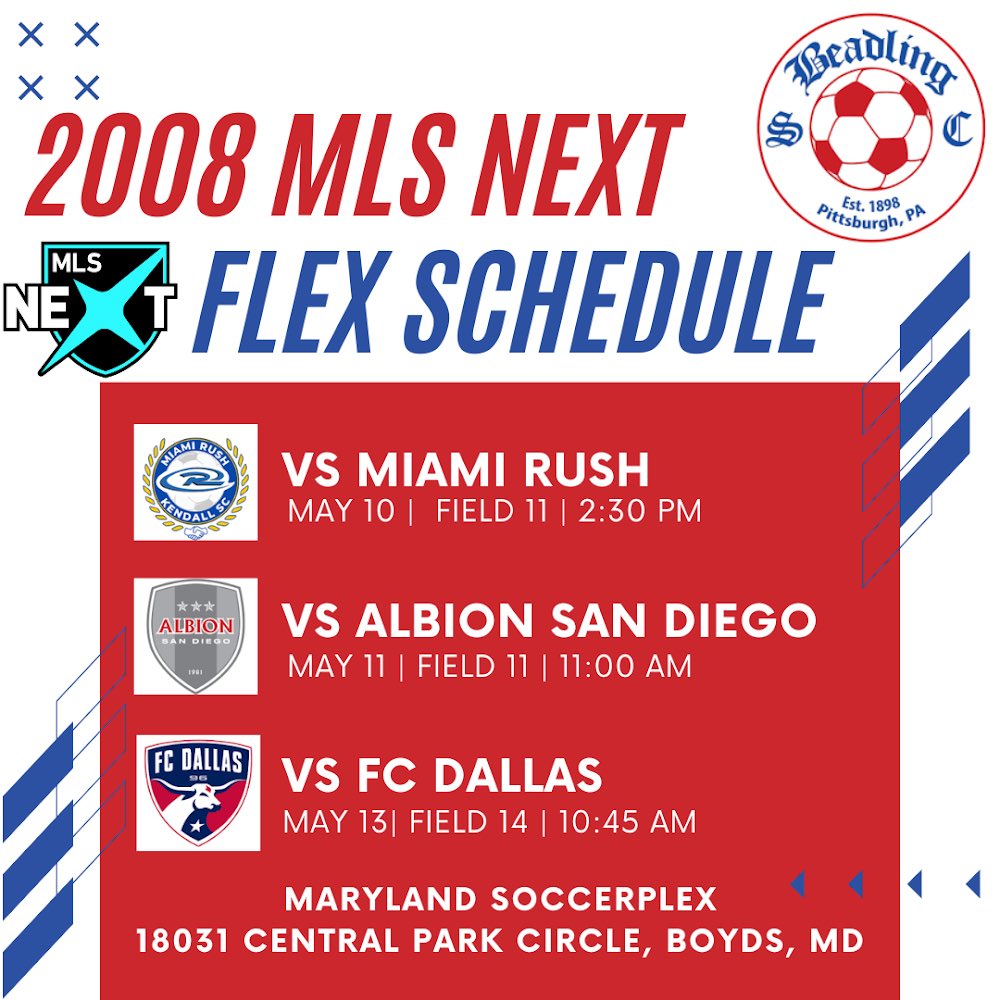 Our 2008 MLSNEXT Boys will be competing this weekend in one of the nation’s top events in youth soccer. The MLSNEXT FLEX event features the country’s best U15–U19 boys teams. There will be over 170 colleges in attendance along with US and international scouts 👏🏼 #WearTheB