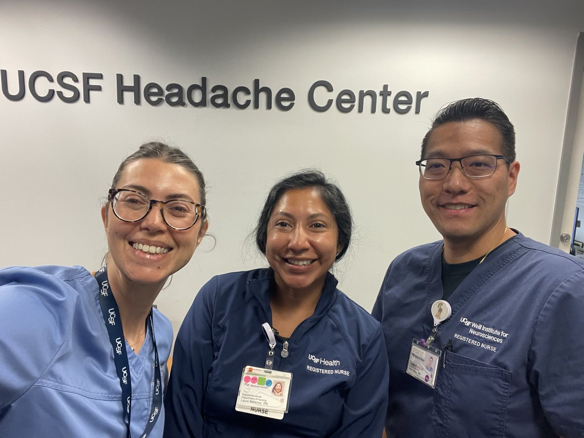 Happy Nurses Week!!! Love our amazing nursing team at the UCSF Adult Headache Center 💜🧠 with Laura Martinez BSN, RN and Irwin Chew MSN, RN #UCSFNurses #UCSFProud @UCSFHospitals @UCSFNurse