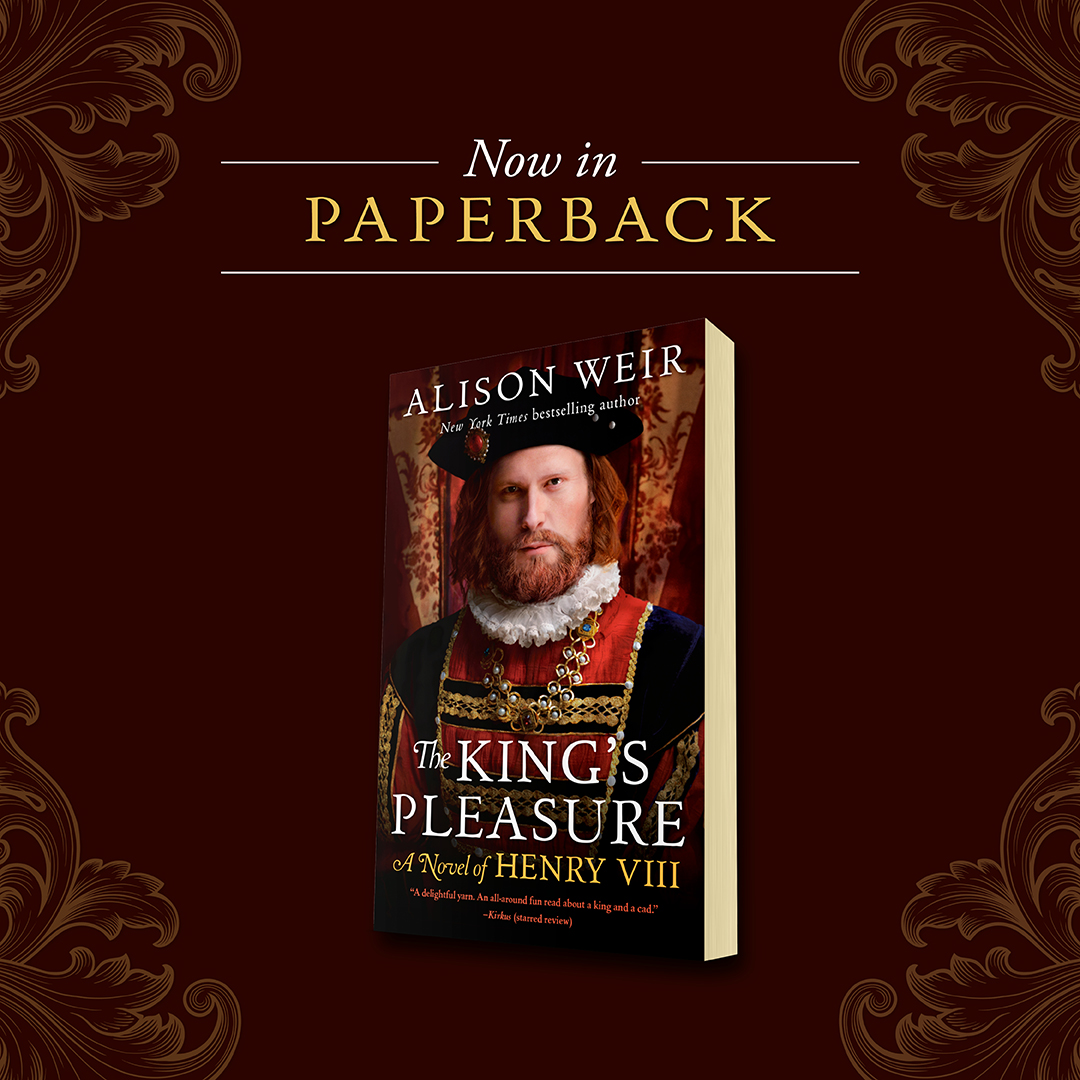 New York Times bestselling author of the Six Tudor Queens series, @AlisonWeirBooks explores the private side of the legendary king Henry VIII and his dramatic and brutal reign in this extraordinary historical novel. THE KING'S PLEASURE is out in paperback. penguinrandomhouse.com/books/666729/t…