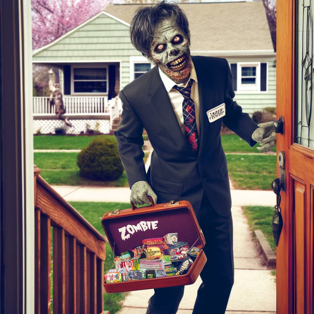 If you think about it, zombies in video games are just really aggressive door-to-door salespeople. 🧟‍♂️💼 #GamingHumor #gaming #videogames