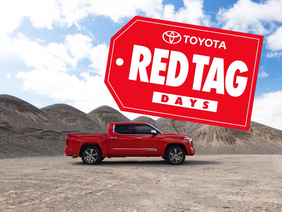 The 2024 Tundra is 𝙝𝙚𝙧𝙚. 🎈

#RedTagDays #Toyota #Tundra #TundraSR #PickupTruck #DealsOnWheels #YQL