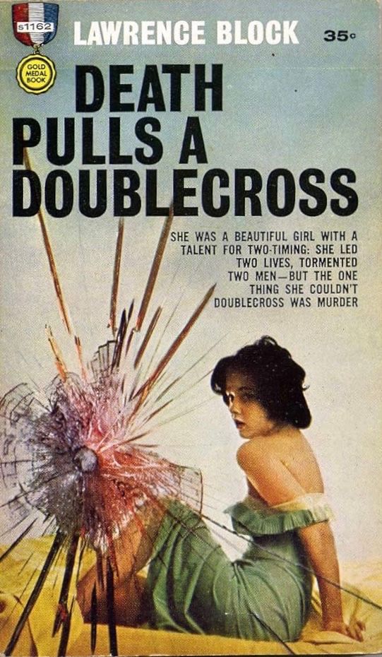 In 1961, Lawrence Block submitted a hardboiled private eye novel to Fawcett Gold Medal called Coward’s Kiss. When it was finally published, someone at Fawcett changed the title to DEATH PULLS A DOUBLECROSS. Review archived here: buff.ly/4b3m999 #books