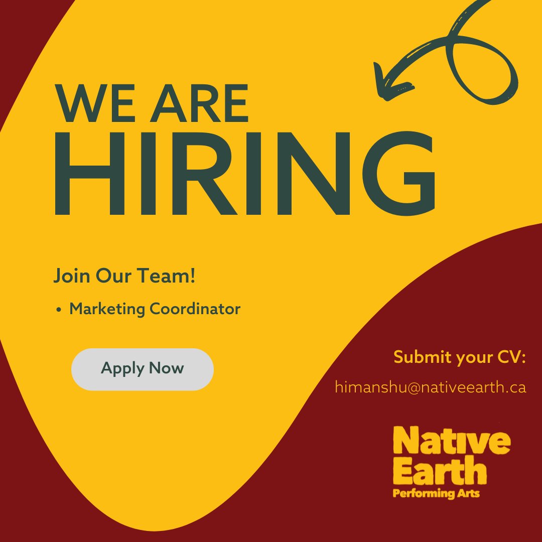 Join the Native Earth team! We are seeking a part-time Marketing Coordinator to plan and execute the company’s day-to-day marketing strategies and initiatives. Full details are on our website: nativeearth.ca/jobs questions about applying? email Himanshu@nativeearth.ca