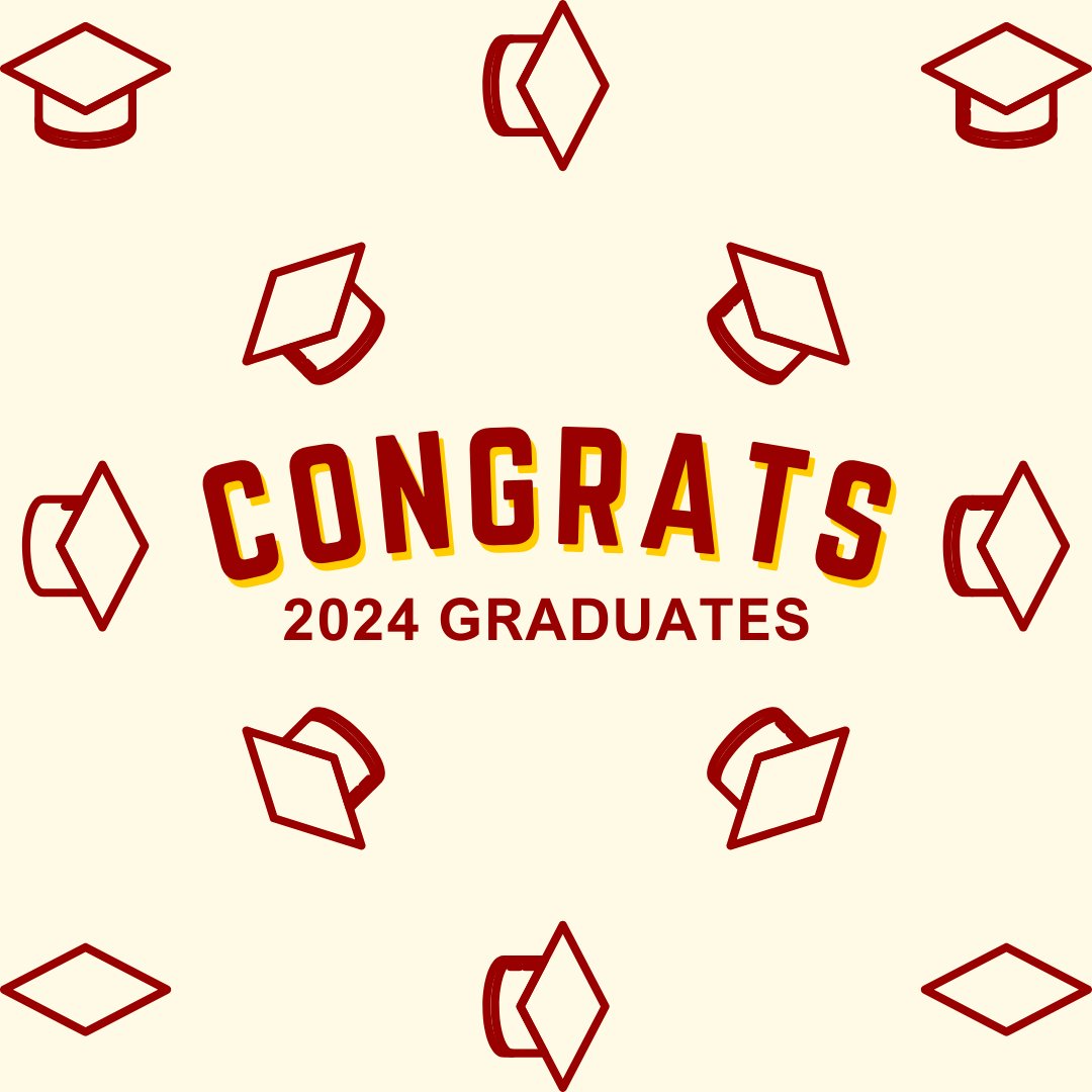 Congratulations to the Class of 2024!!! We are so proud of you and wish you the best of luck in your future endeavors. Fight on✌️🥳