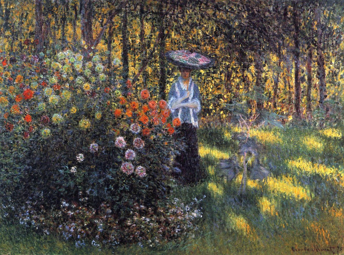 Monet, Woman with a Parasol in the Garden