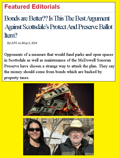 Scottsdale's Swamp PANICS

Let's forget the city's deceptive marketing & how the sales tax money can be repurposed anytime for any reason

The best reason to oppose the Durham-Caputi $1.2 BILLION tax scam is because the Swamp wants it so badly