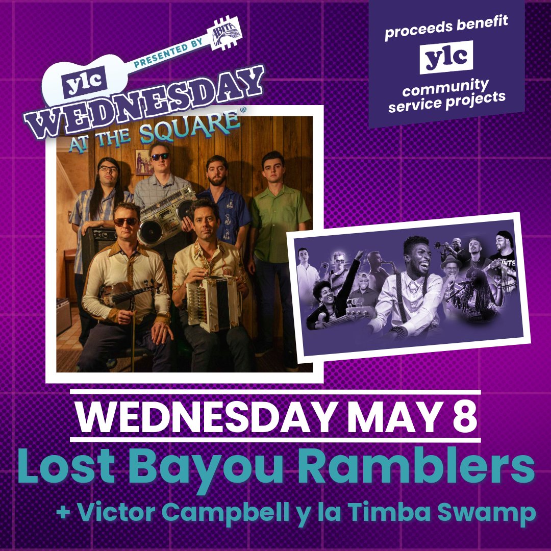 Got the post-Jazz Fest blues? Cure them with a dose of Lost Bayou Ramblers and Victor Campbell y la Timba Swamp this Wednesday at Lafayette Square—doctor’s orders! 🎶💃